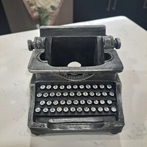 Vintage Style Black Typewriter Phone Holder/Pencil Holder